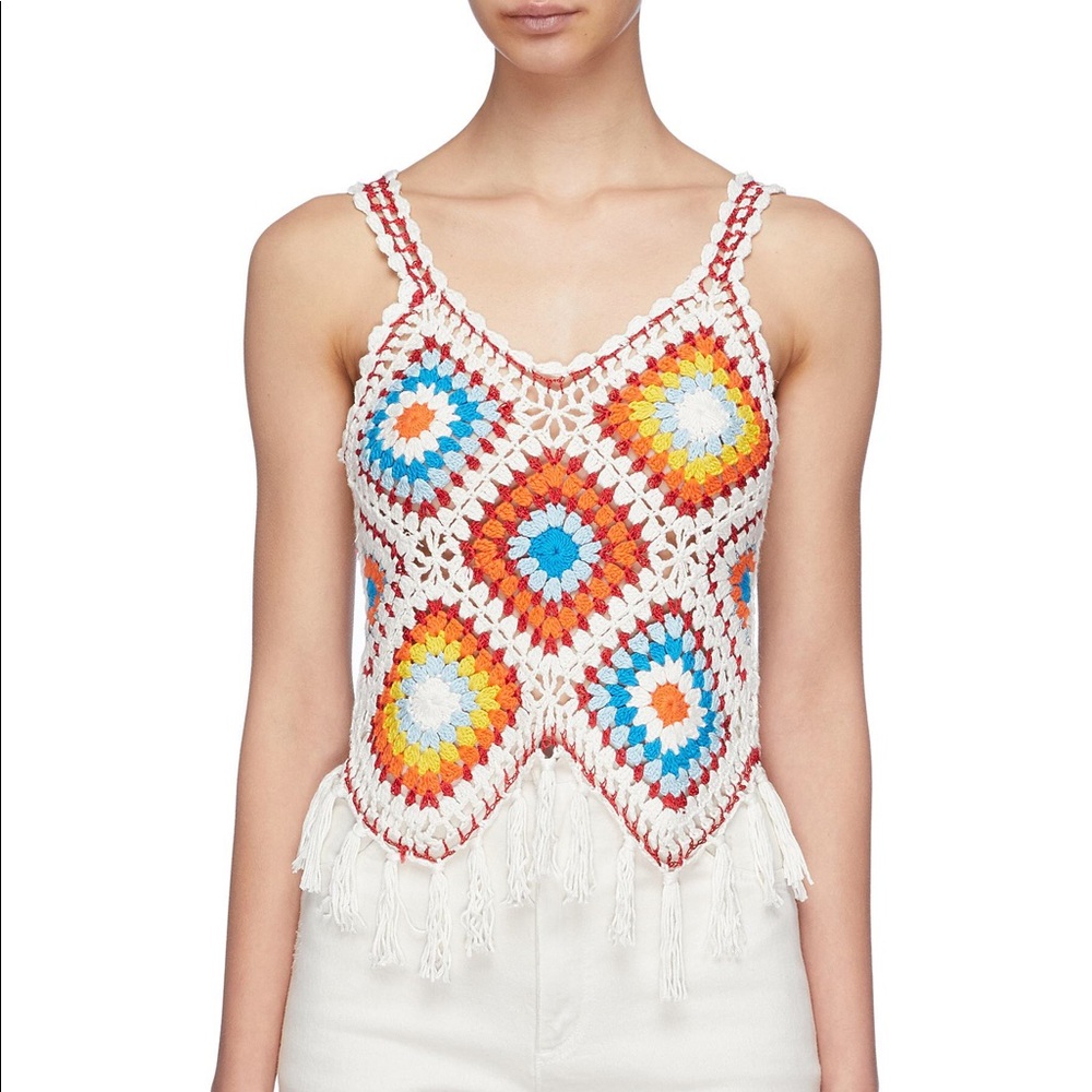 Alice + Olivia Crochet Top
